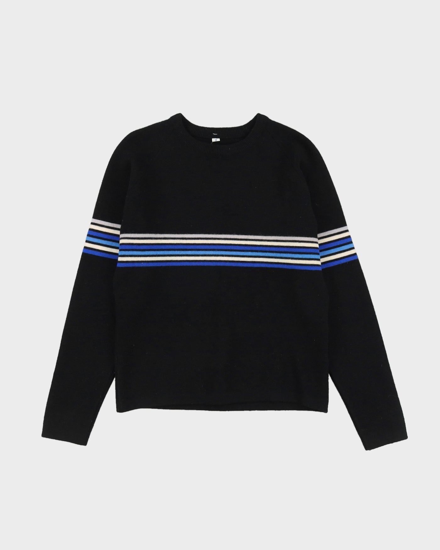 Black Knitted Ski Jumper - M