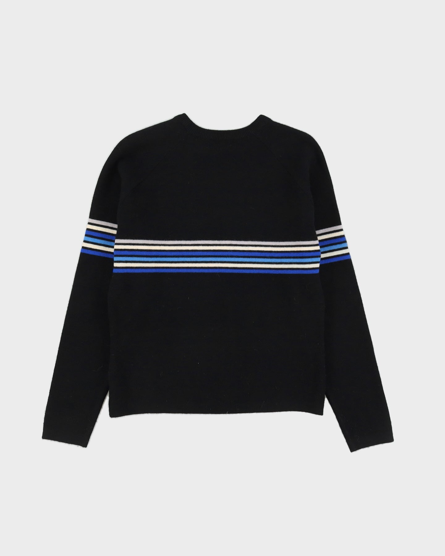 Black Knitted Ski Jumper - M