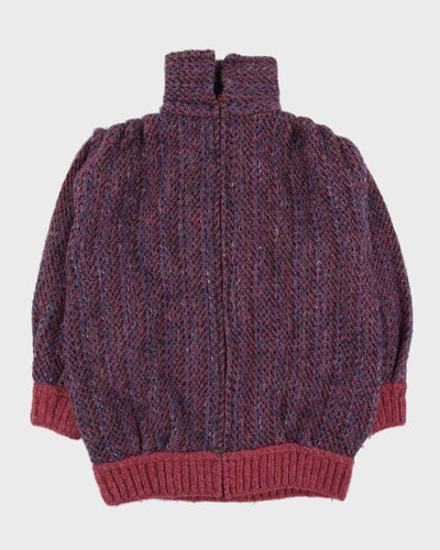Made In Ireland Purple Knitted Cardigan - XXL