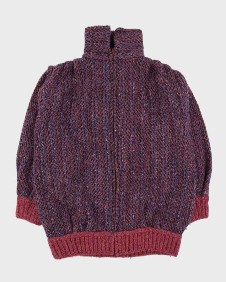 Made In Ireland Purple Knitted Cardigan - XXL