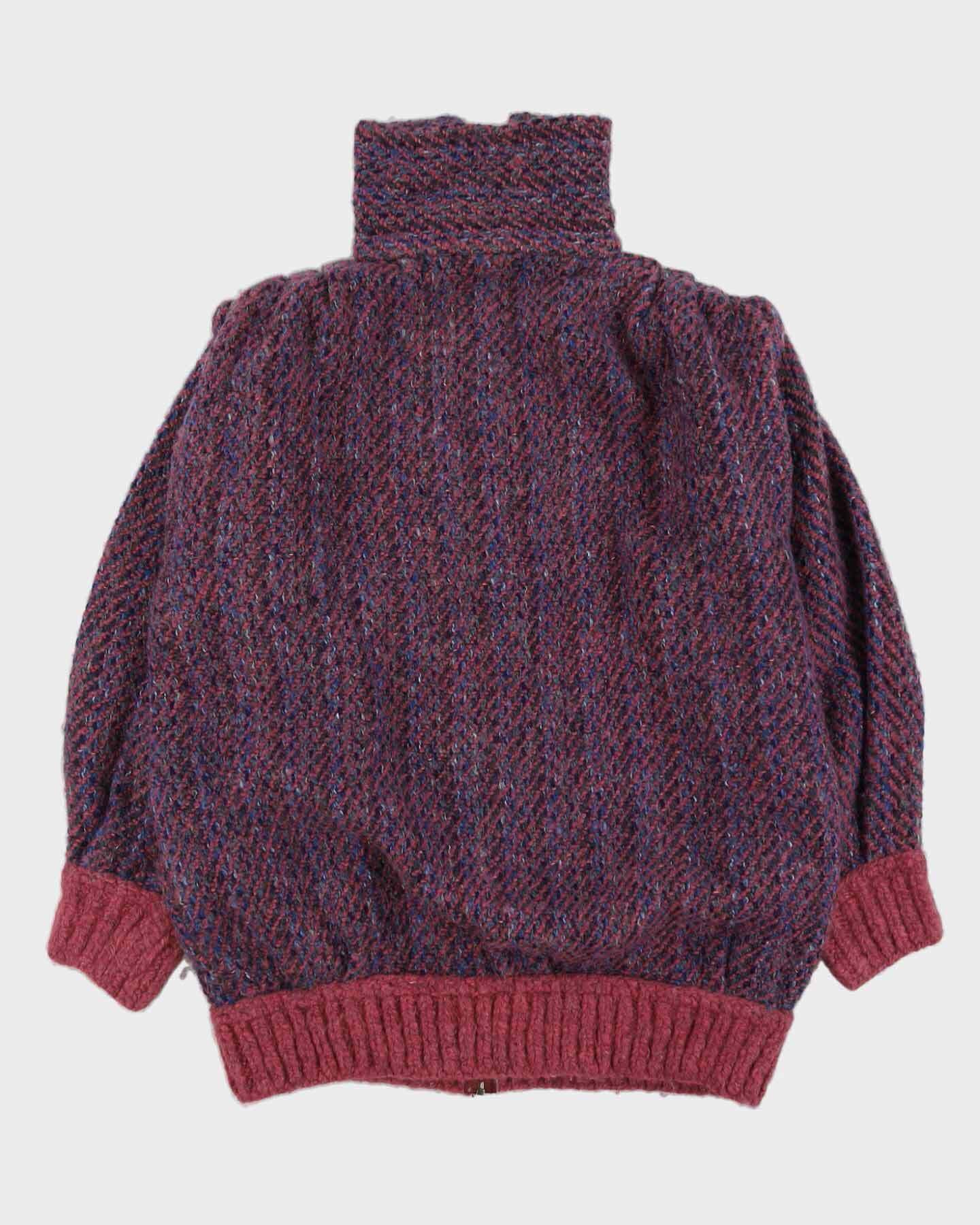 Made In Ireland Purple Knitted Cardigan - XXL