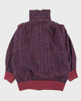 Made In Ireland Purple Knitted Cardigan - XXL