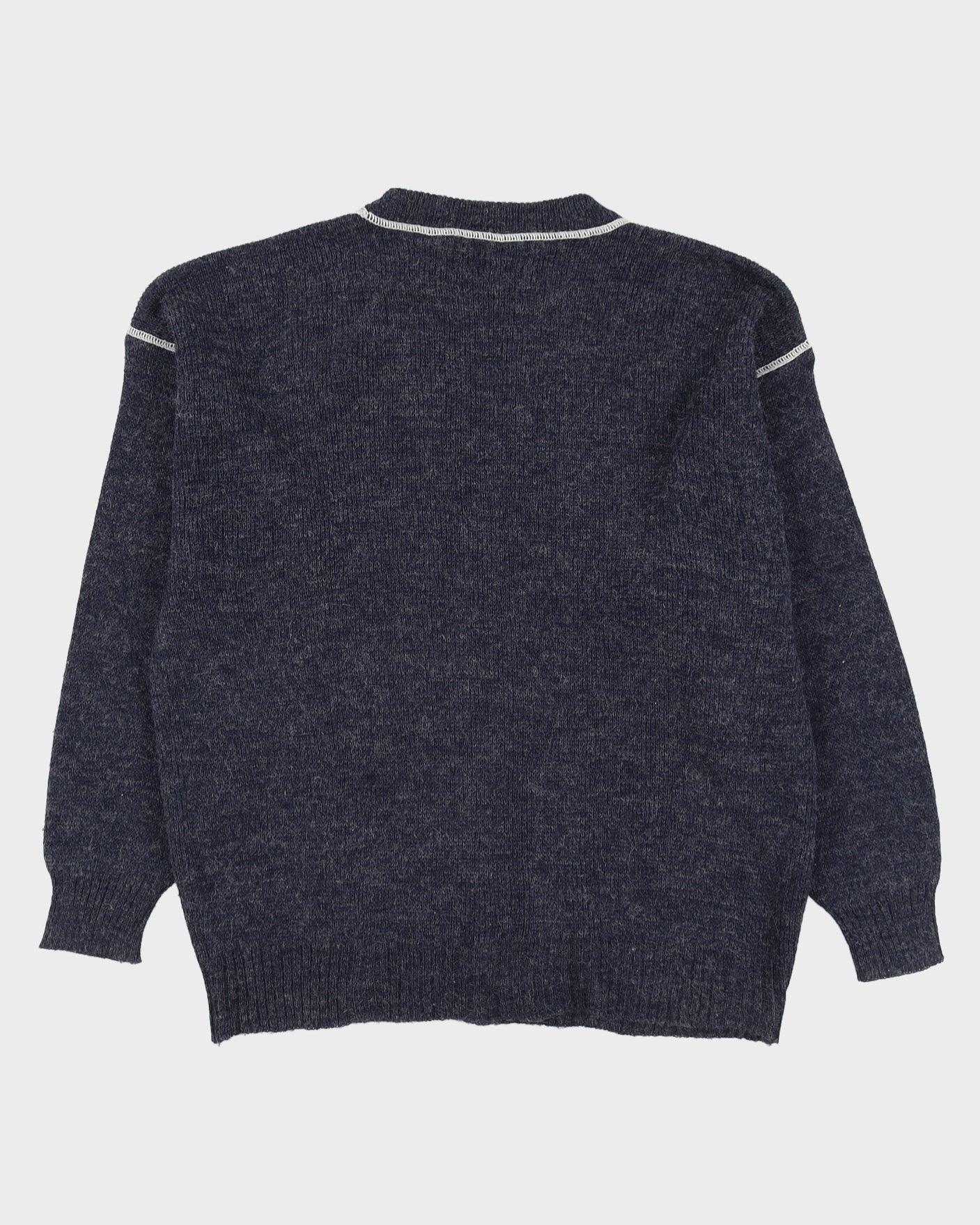 Blue Best Montana Embroidery Knitted Jumper - XXXL