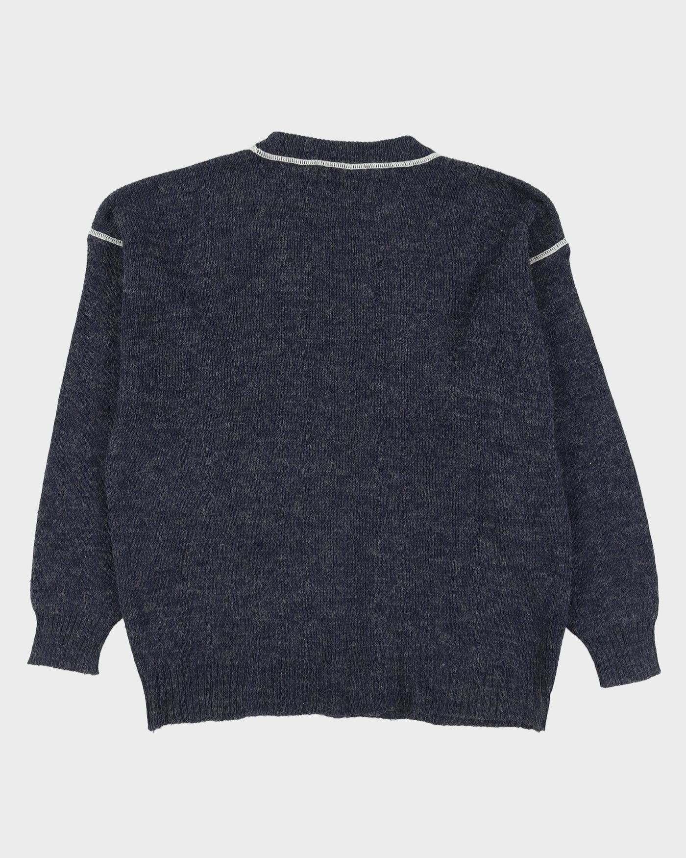Blue Best Montana Embroidery Knitted Jumper - XXXL