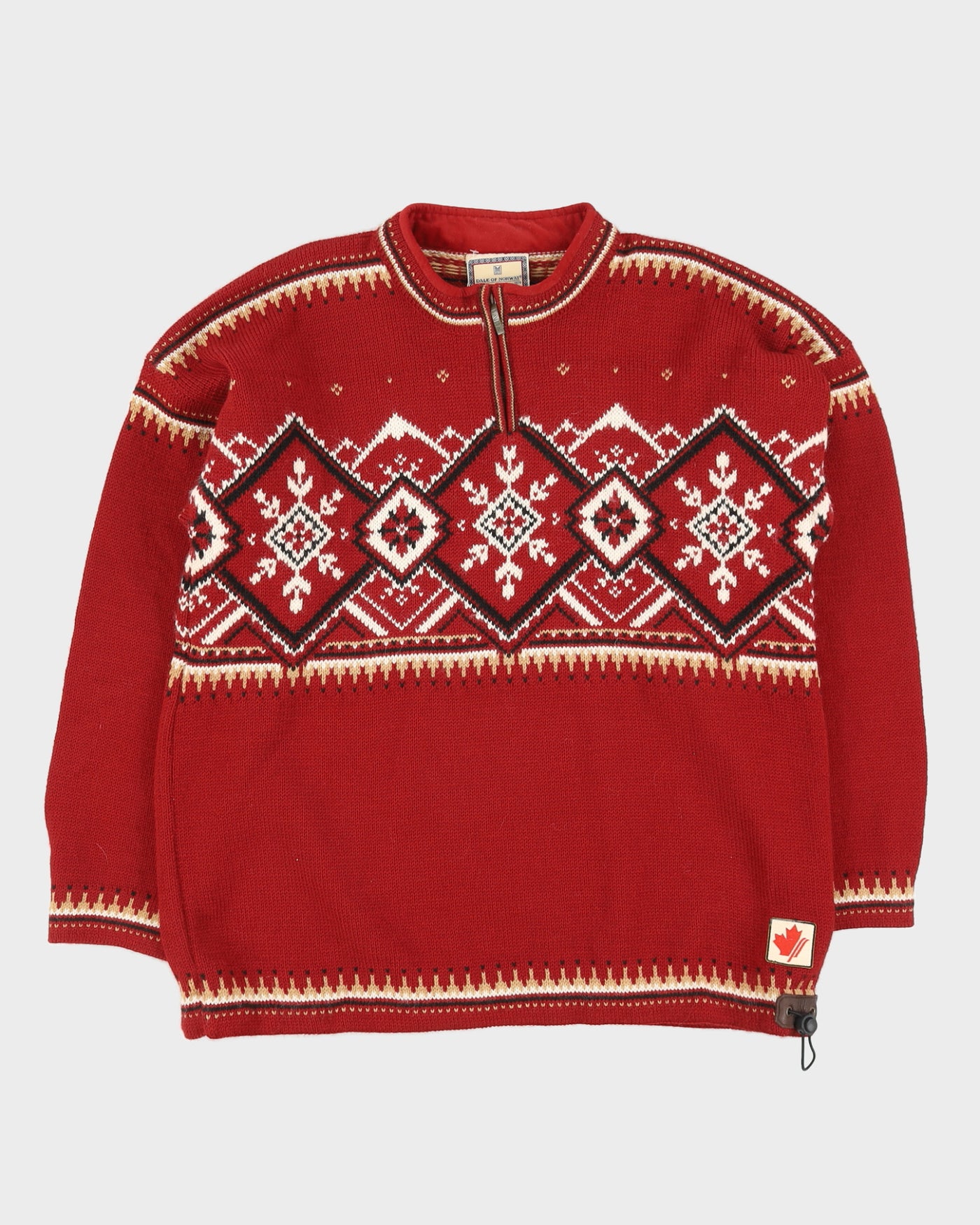 Dale Of Norway Red Knitted Jumper - XL