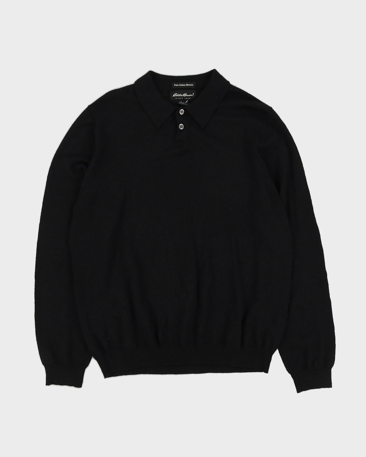 Eddie Bauer Black Knitted Jumper - L