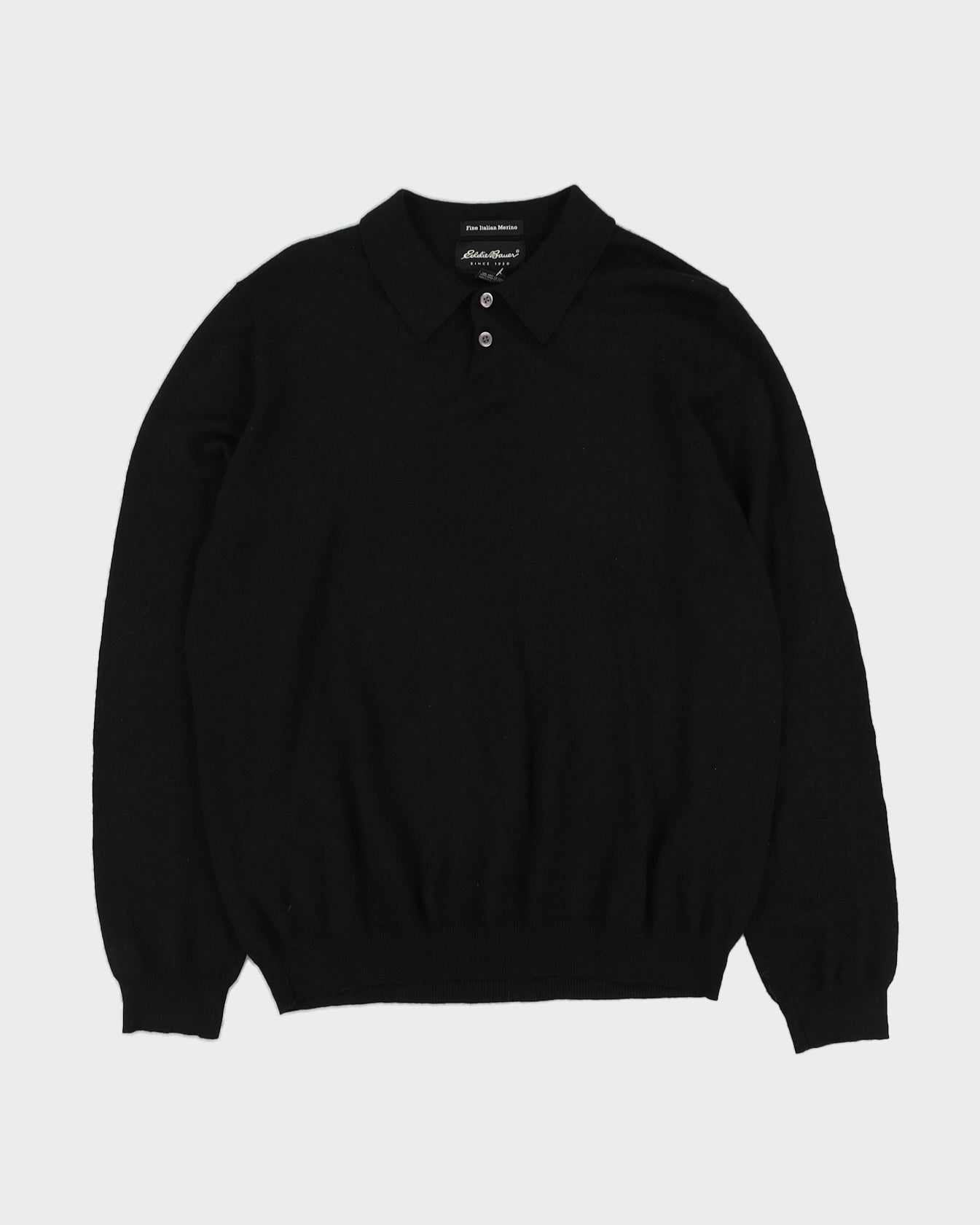 Eddie Bauer Black Knitted Jumper - L