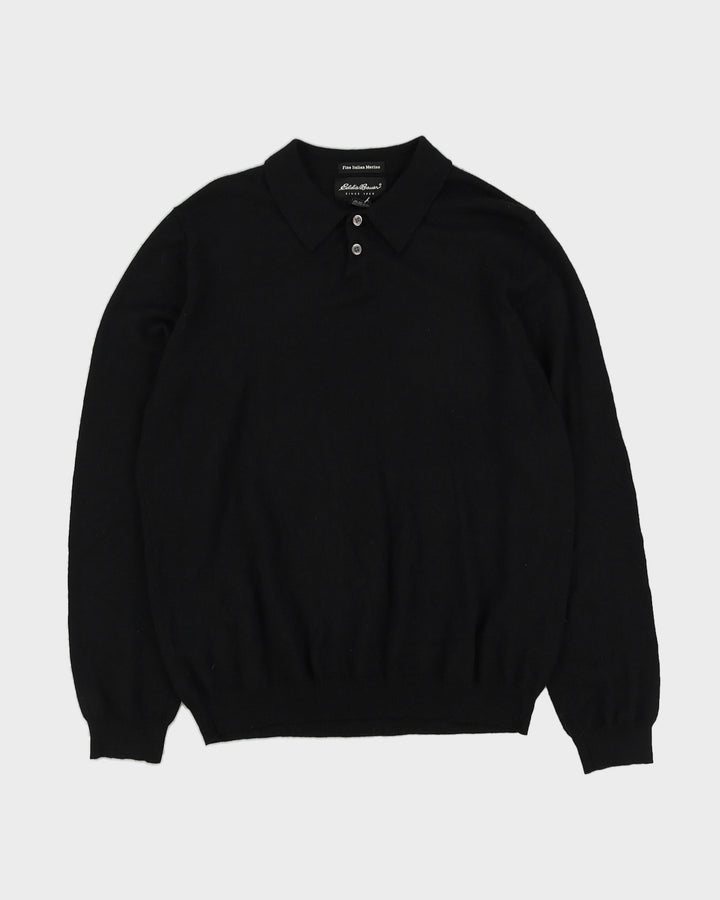 Eddie Bauer Black Knitted Jumper - L