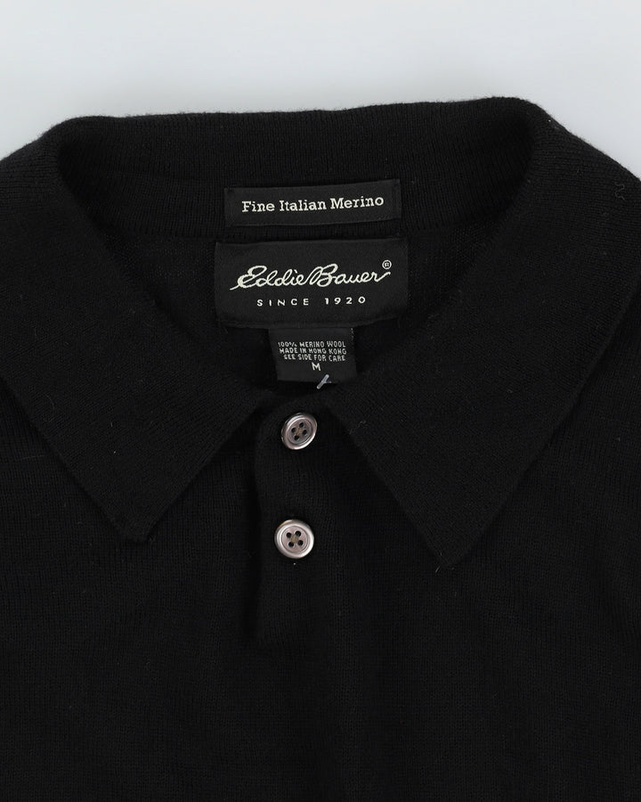 Eddie Bauer Black Knitted Jumper - L