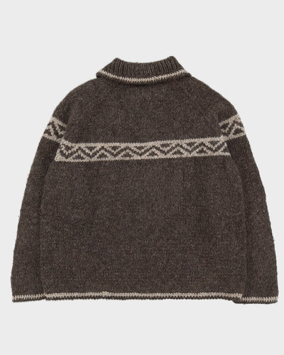 Hand Knitted In Ecuador Knitted Jumper - L