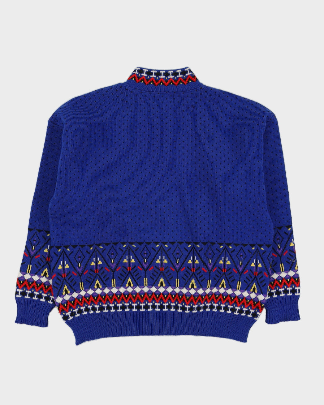 Verbier Blue Knitted Ski Jumper - XL