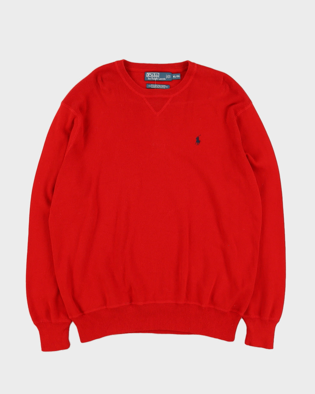 Ralph Lauren Red Knitted Jersey Jumper - XXL