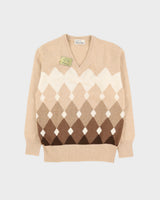Vintage 1980s Beige Knitted Jumper - S