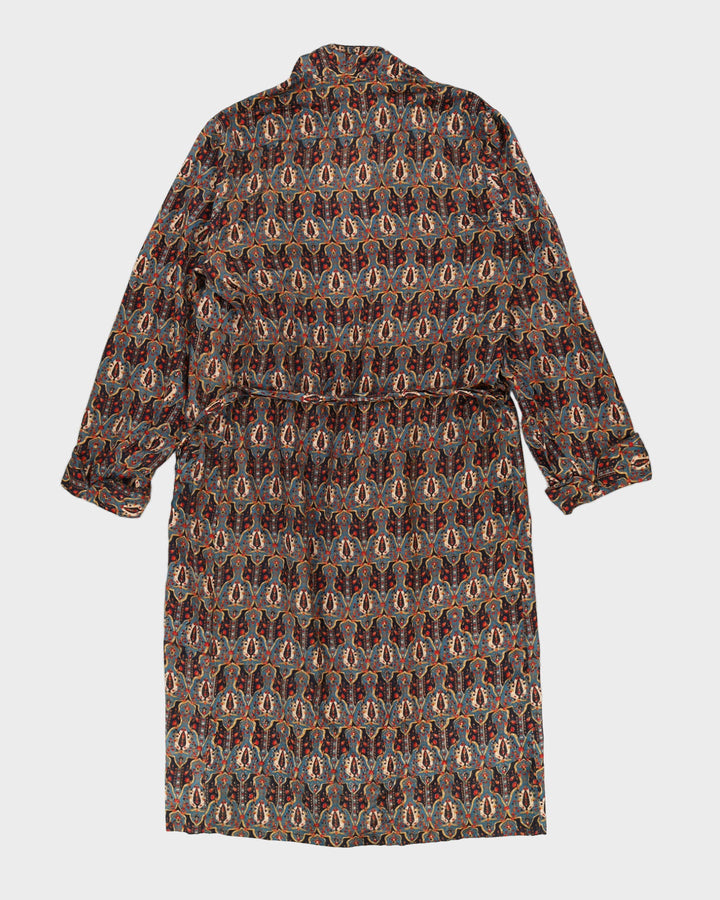 Handloomed Patterned Silk Dressing Gown - S