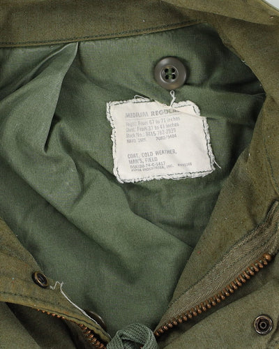 1974 Vintage US Army OG-107 M65 Field Jacket - Medium