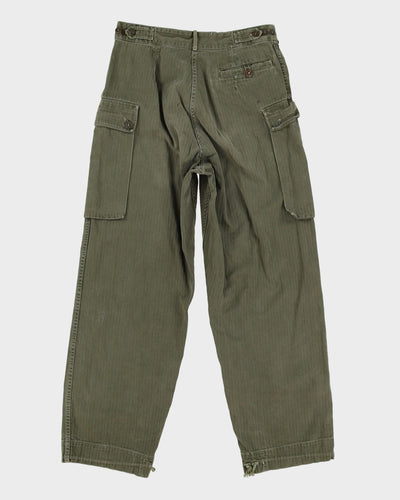 1954 Vintage Dutch Army HBT Combat Trousers - 30x30