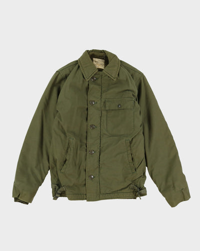 1980s Vintage US Navy Permeable A-2 Deck Jacket - Small