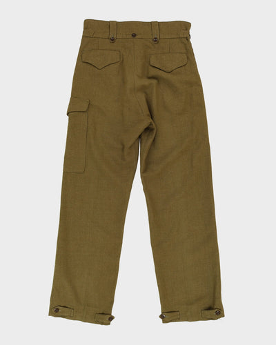 1951 Vintage Australian Army Wool Field Trouser - 34x33