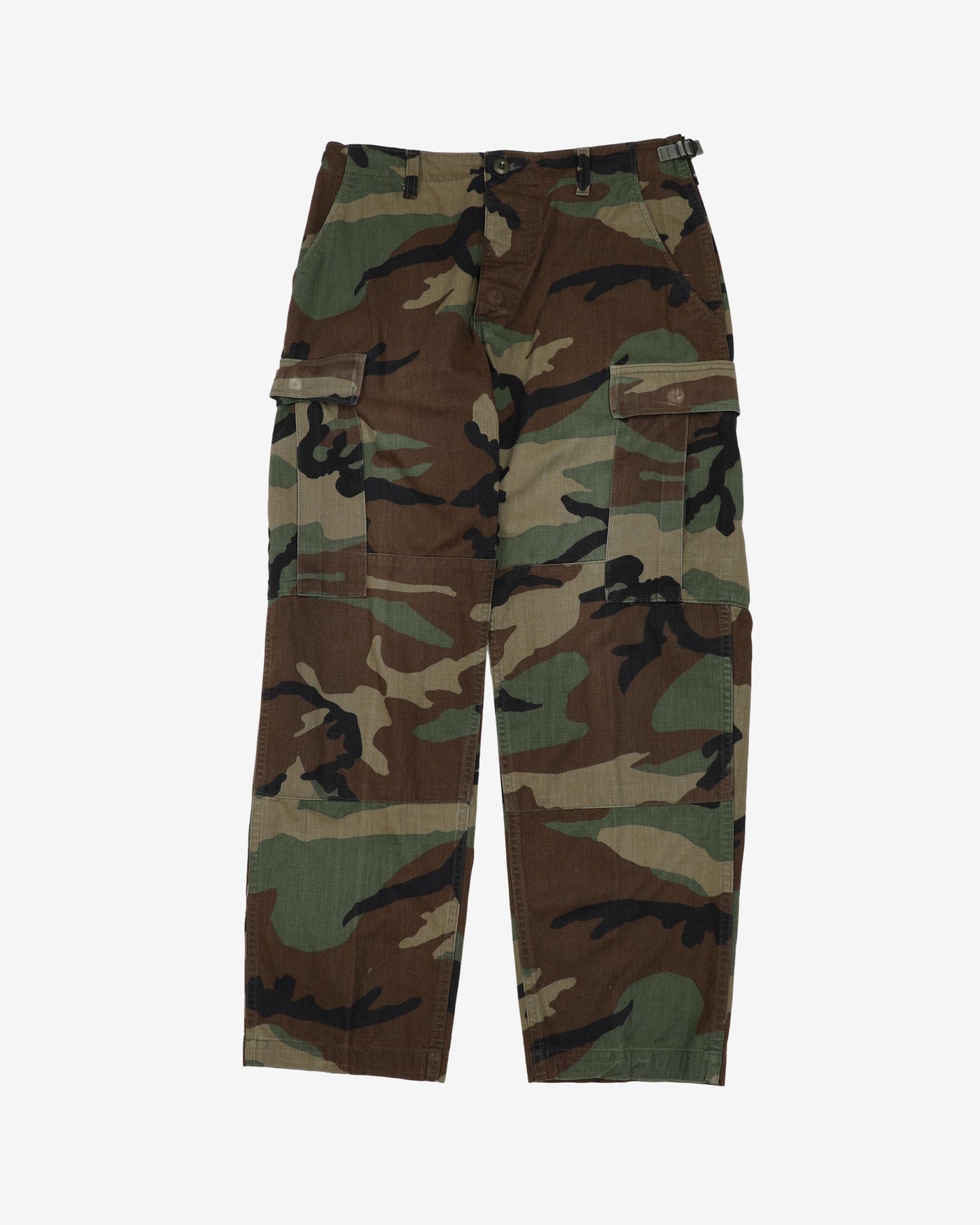 1994 Vintage US Army Woodland Camo BDU Combat Trousers - 30x29