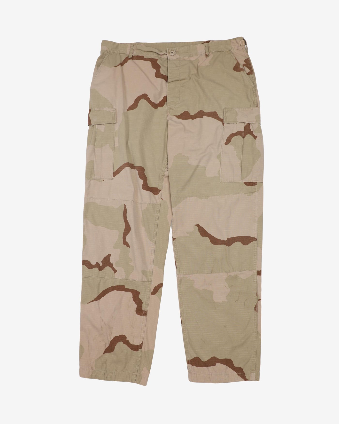 1990s Vintage US Army Desert Camo Combat Trousers - 40x34