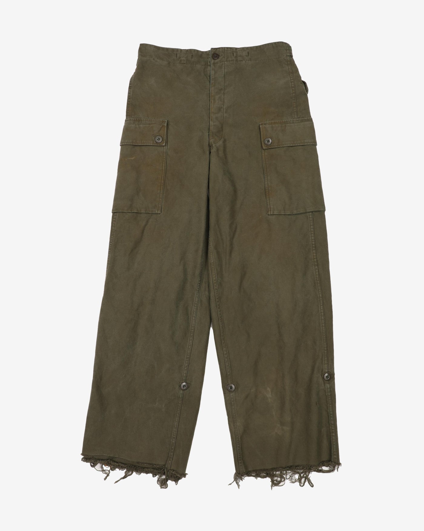 1960s Vintage Dutch Army Cold Weather Combat Trousers - 32x34