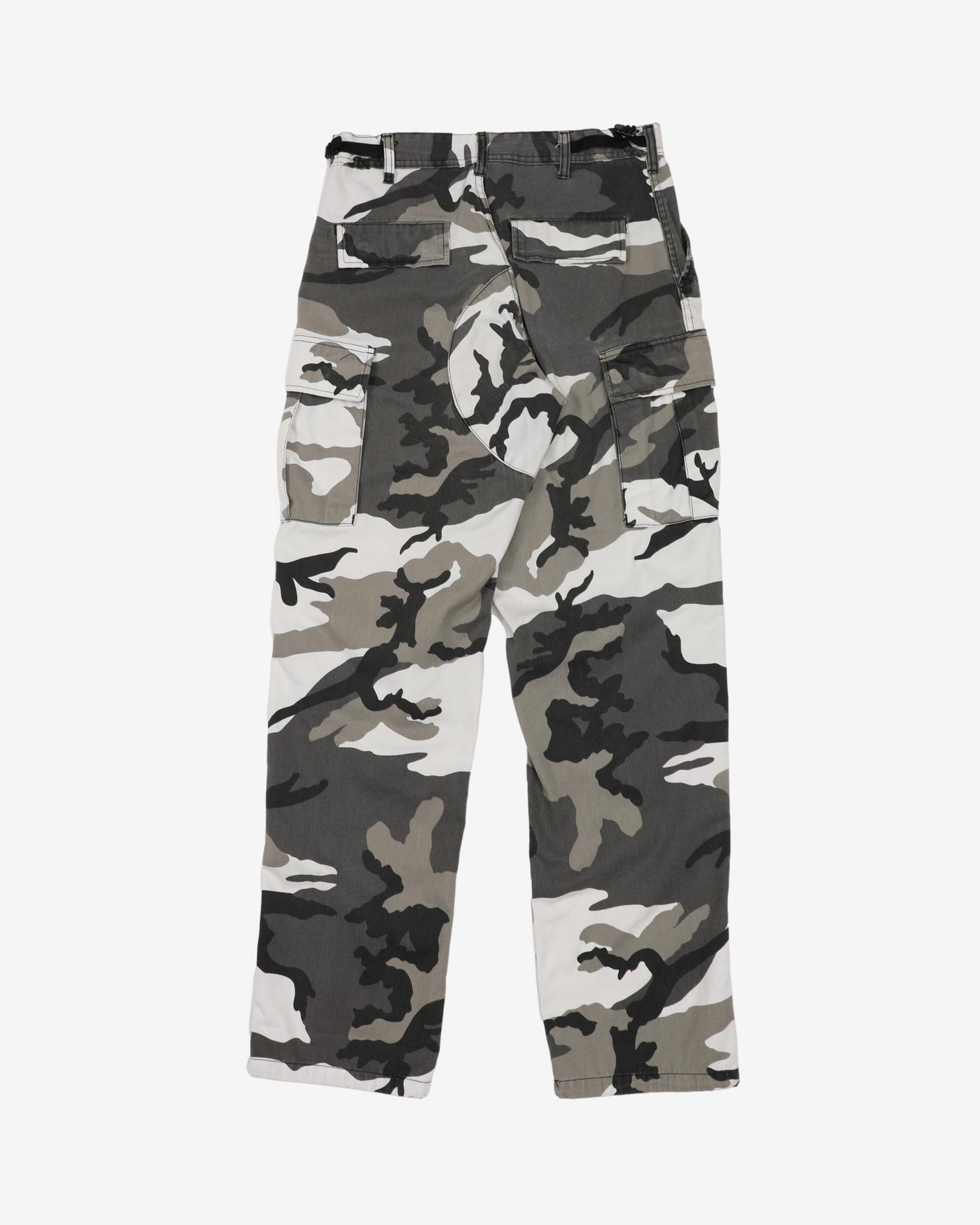 1990s Vintage Commercial Brand 'Urban' Camo Combat Trousers - 30x32