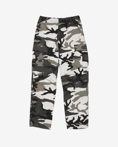 1990s Vintage Commercial Brand 'Urban' Camo Combat Trousers - 30x32