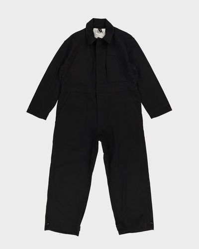 Vintage 1955 Dated Canadian Army Black Mechanical Engineer Coveralls - Large