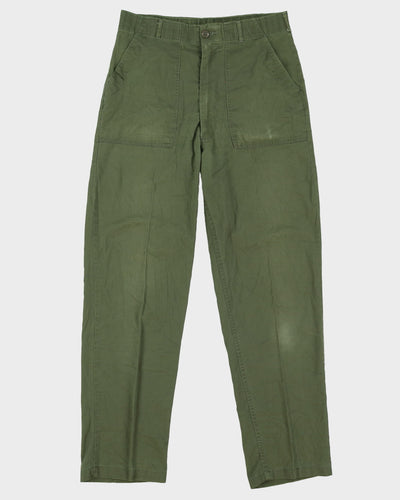 Vintage 1970s US Army Dura-Press OG-507 Utility Trousers - 32x32
