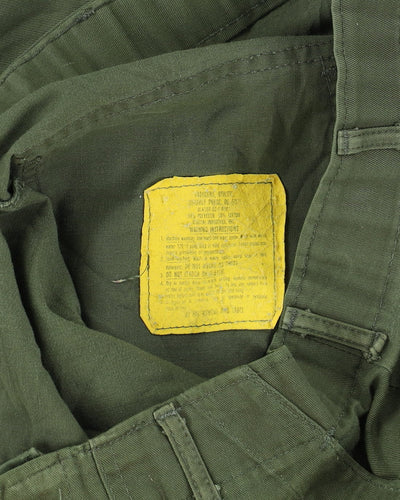 Vintage 1970s US Army Dura-Press OG-507 Utility Trousers - 32x32
