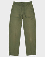 Vintage 1970s US Army Dura-Press OG-507 Utility Trousers - 32x32