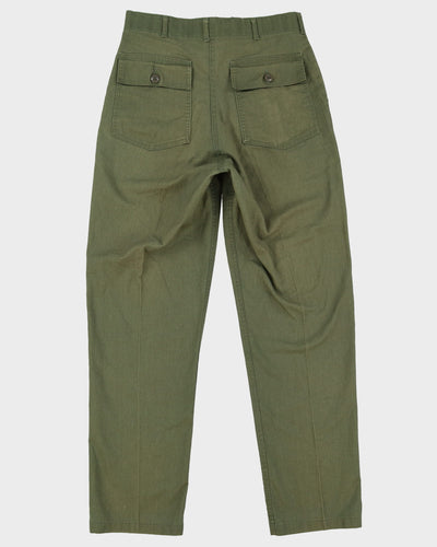 Vintage 1970s US Army Dura-Press OG-507 Utility Trousers - 32x32