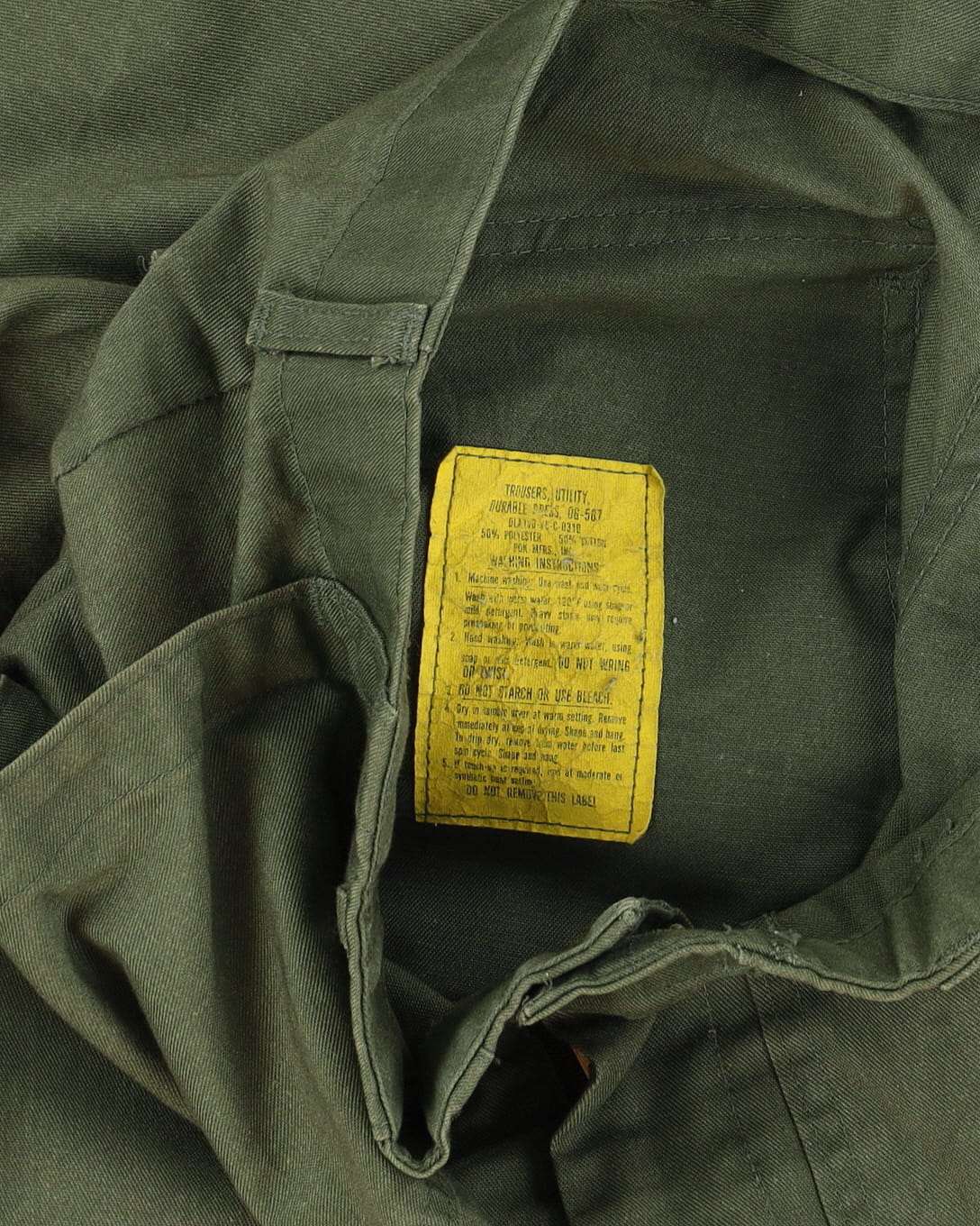 Vintage 1970s US Army Dura-Press OG-507 Utility Trousers - 32x32