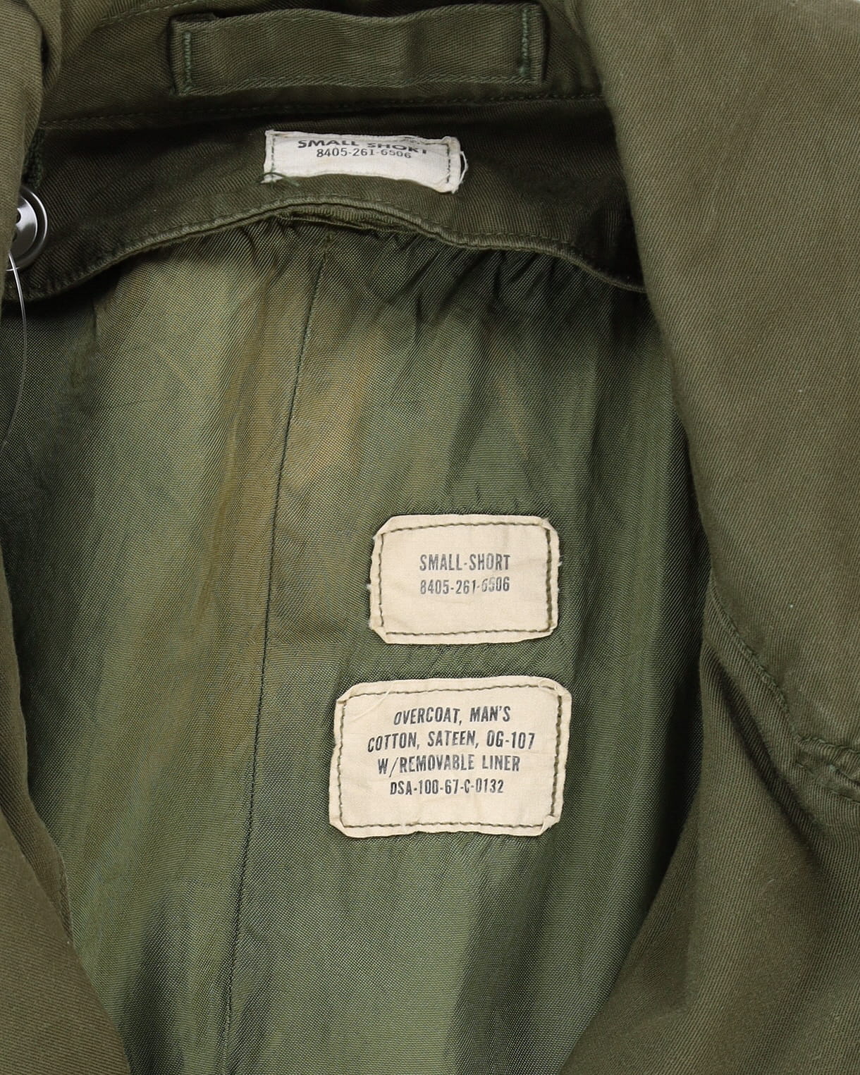 Vintage 1960s US Army Field Overcoat - Small