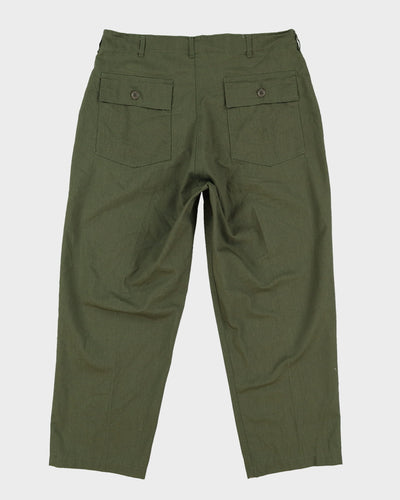 1970s Vintage US Army Dura-Press Utility Trousers - 36x27