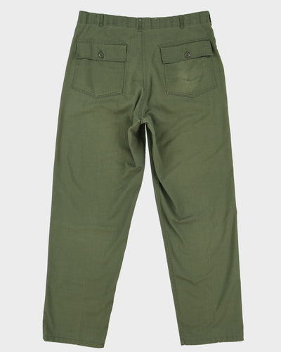 1970s Vintage US Army Dura-Press Utility Trousers - 36x30