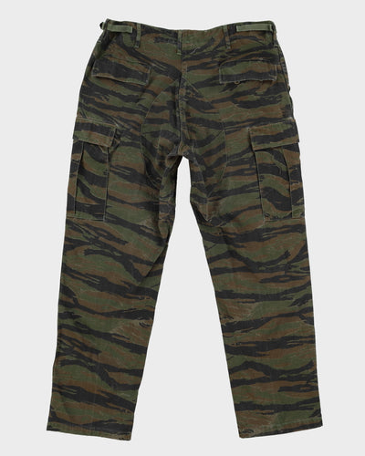 1990s Vintage Propper Brand Tigerstripe BDU Combat Trousers - 36x30