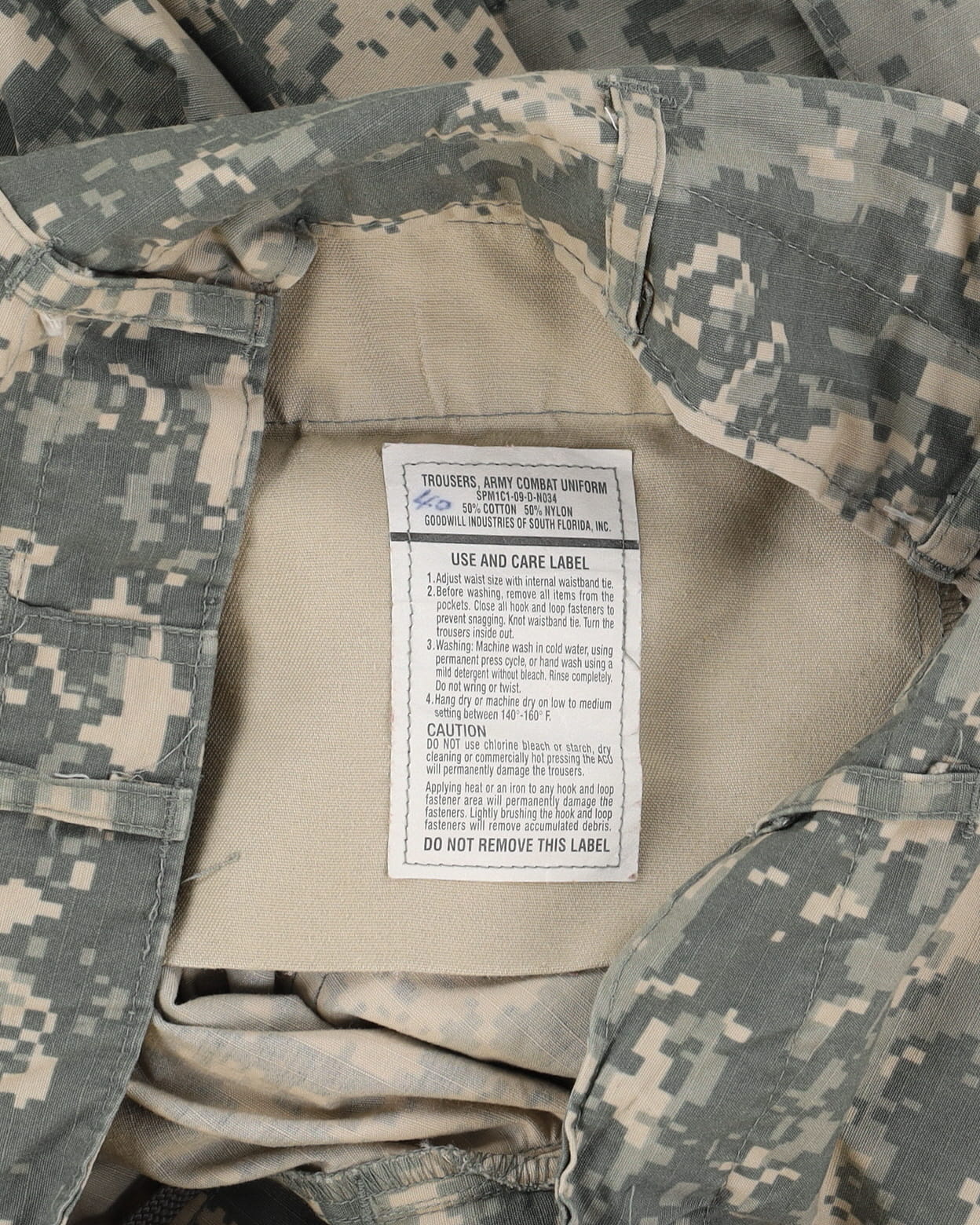 2010s US Army Digital Camo ACU Trousers - 36x34