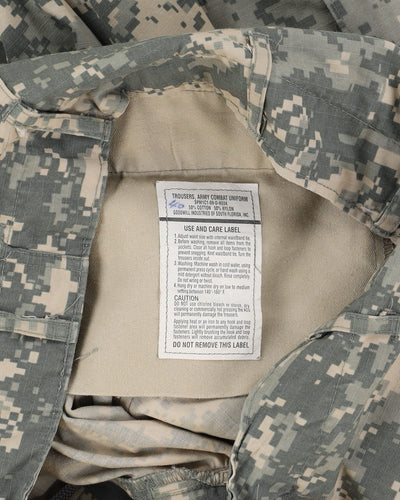 2010s US Army Digital Camo ACU Trousers - 36x34