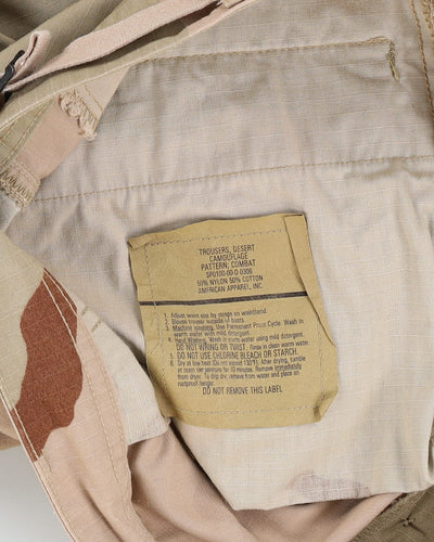 1990s US Army Desert DCU Combat Trousers - 34x30