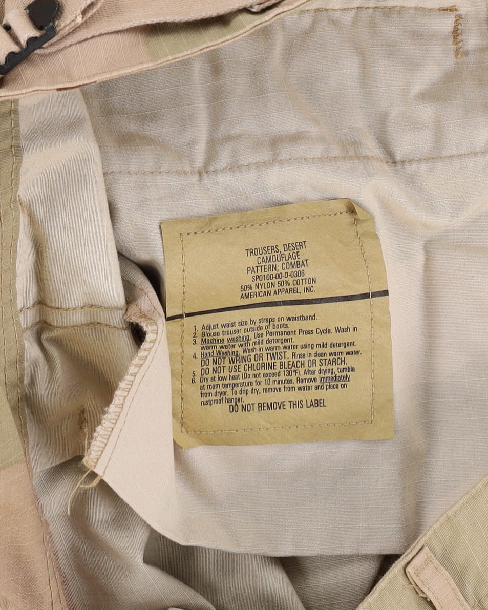 1990s US Army Desert DCU Combat Trousers - 34x32