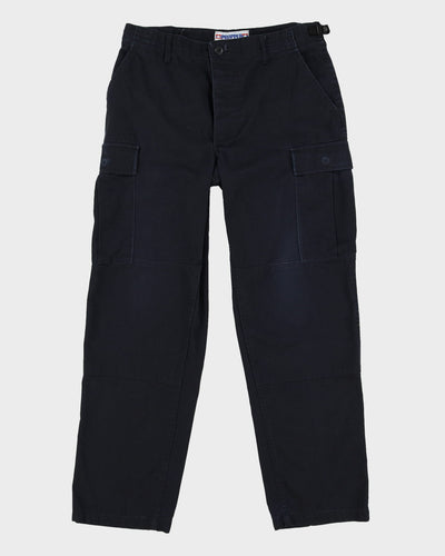 1990s Propper Brand Black BDU Combat Trousers - 32x30
