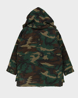 1990s Vintage Canadian Army Woodland Camo Extreme Cold Weather Parka - X-Large