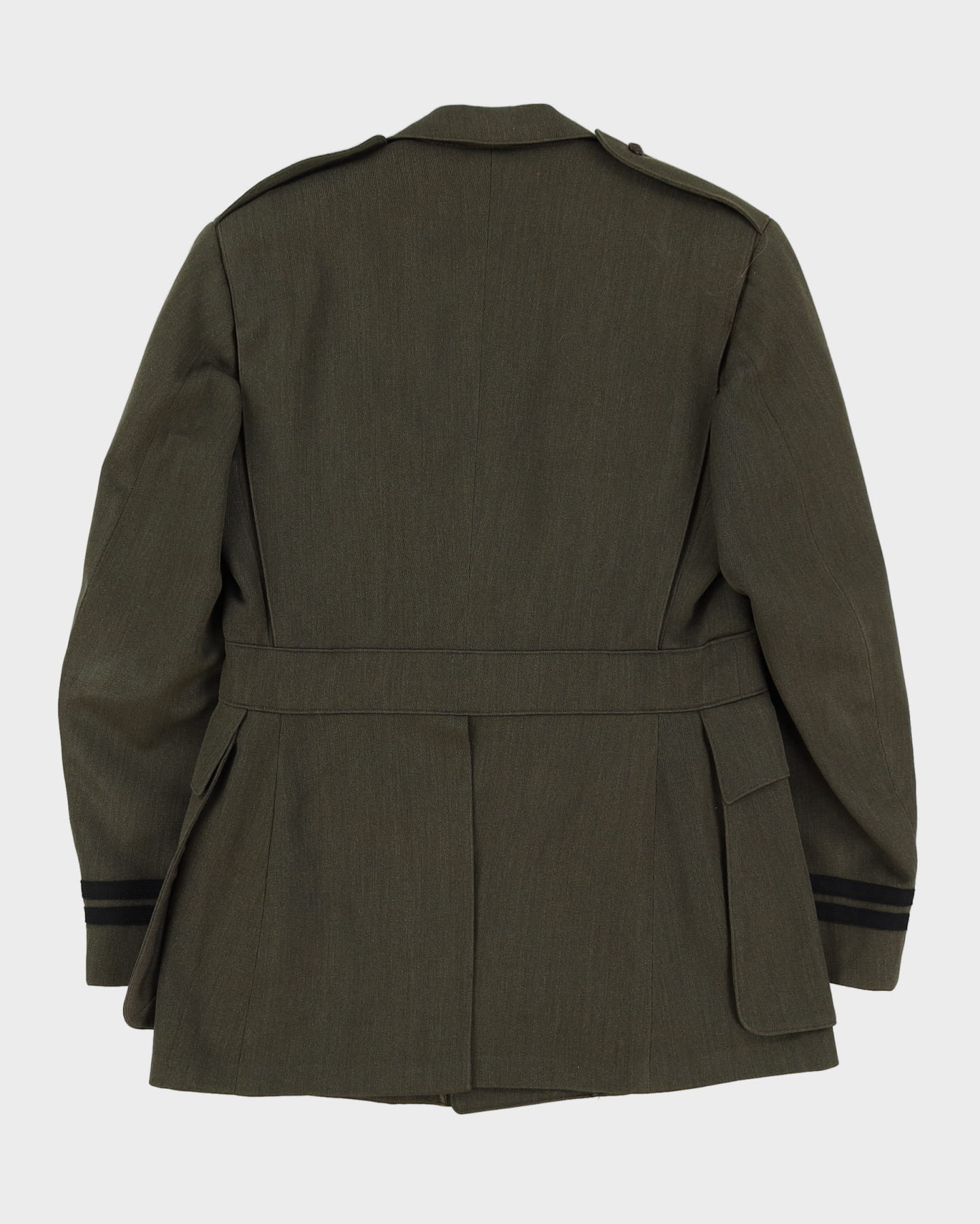1940s WW2 Vintage US Navy Aviator Green Dress Jacket - Small