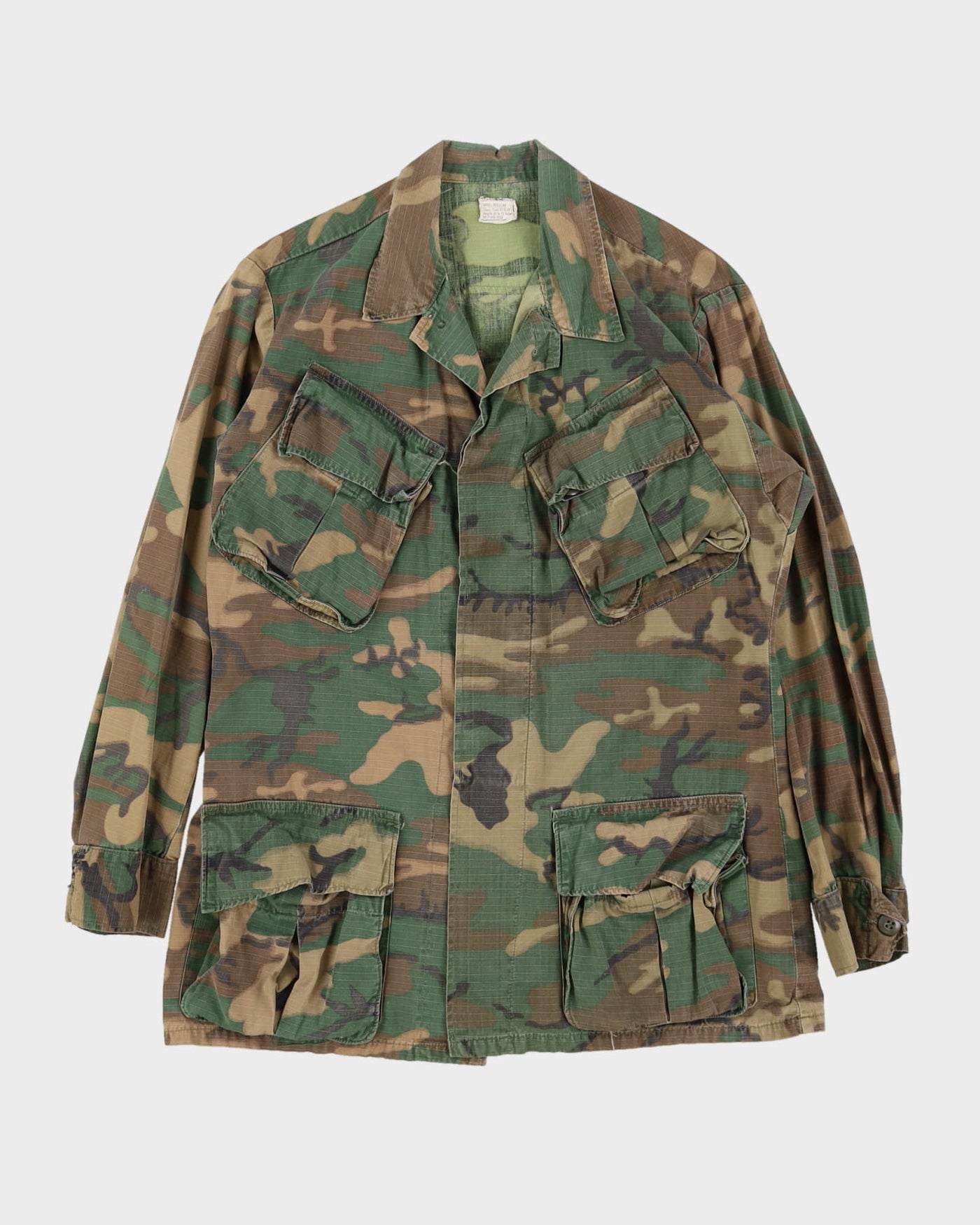 1969 Vietnam Vintage US Army ERDL Jungle Jacket - Small