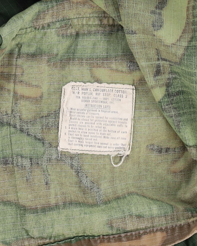 1969 Vietnam Vintage US Army ERDL Jungle Jacket - Small