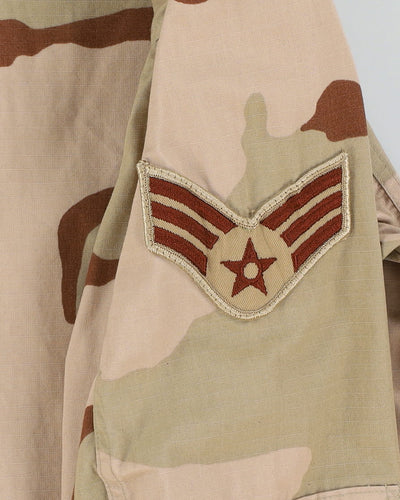 1990s Vintage US Air Force 3-Colour Desert DCU Combat Coat - Medium