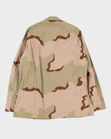1990s Vintage US Army 3-Colour Desert DCU Combat Coat - Large
