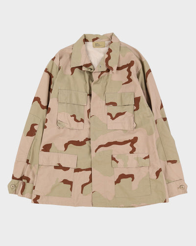1990s Vintage US Army 3-Colour Desert DCU Combat Coat - Large