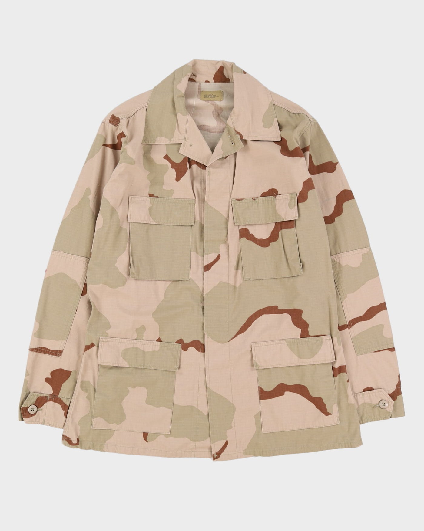 1990s Vintage US Army 3-Colour Desert DCU Combat Coat - Large